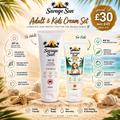 Adult & Kids Cream Set