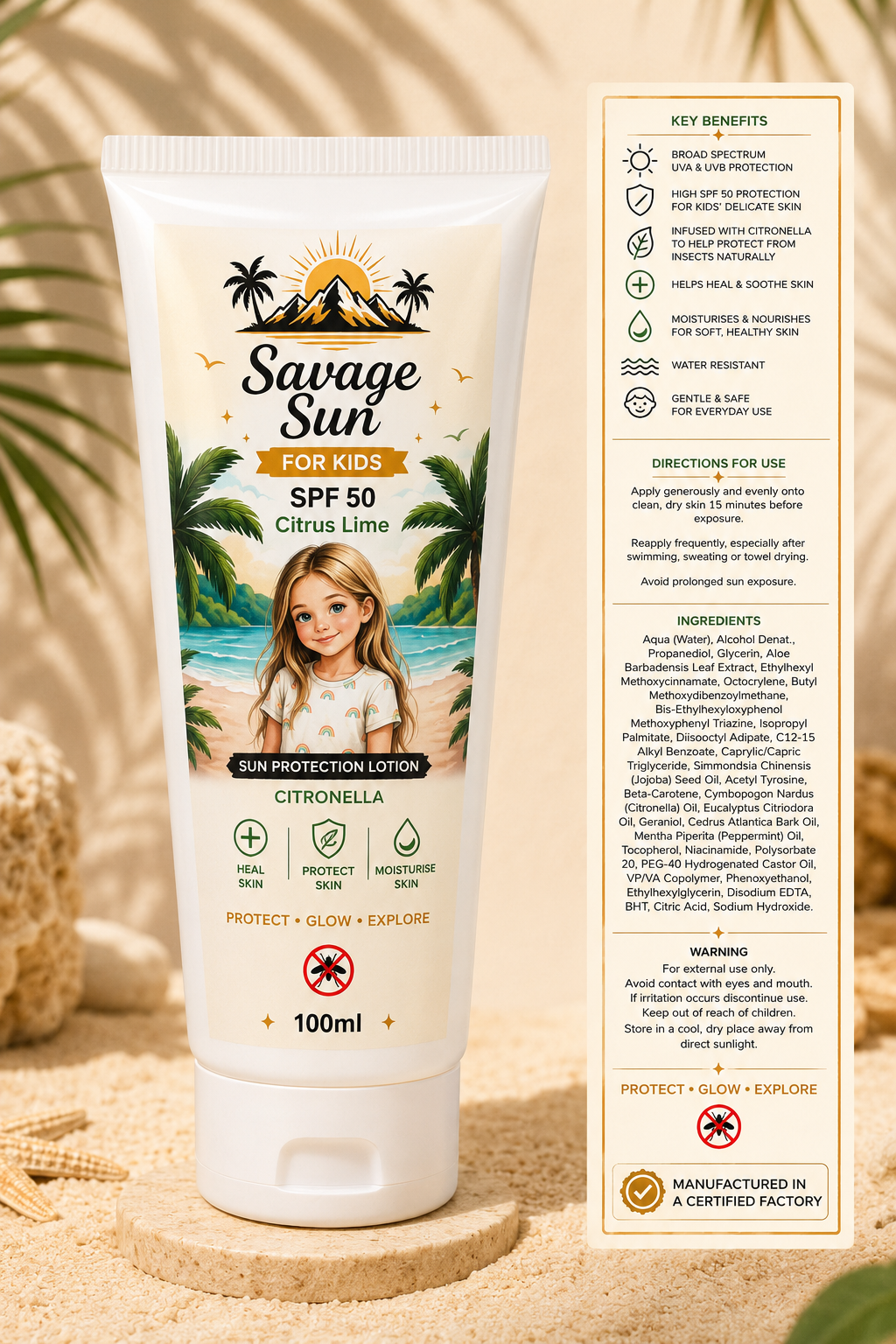 SPF 50 Creams (Kids & Adults) 100ml